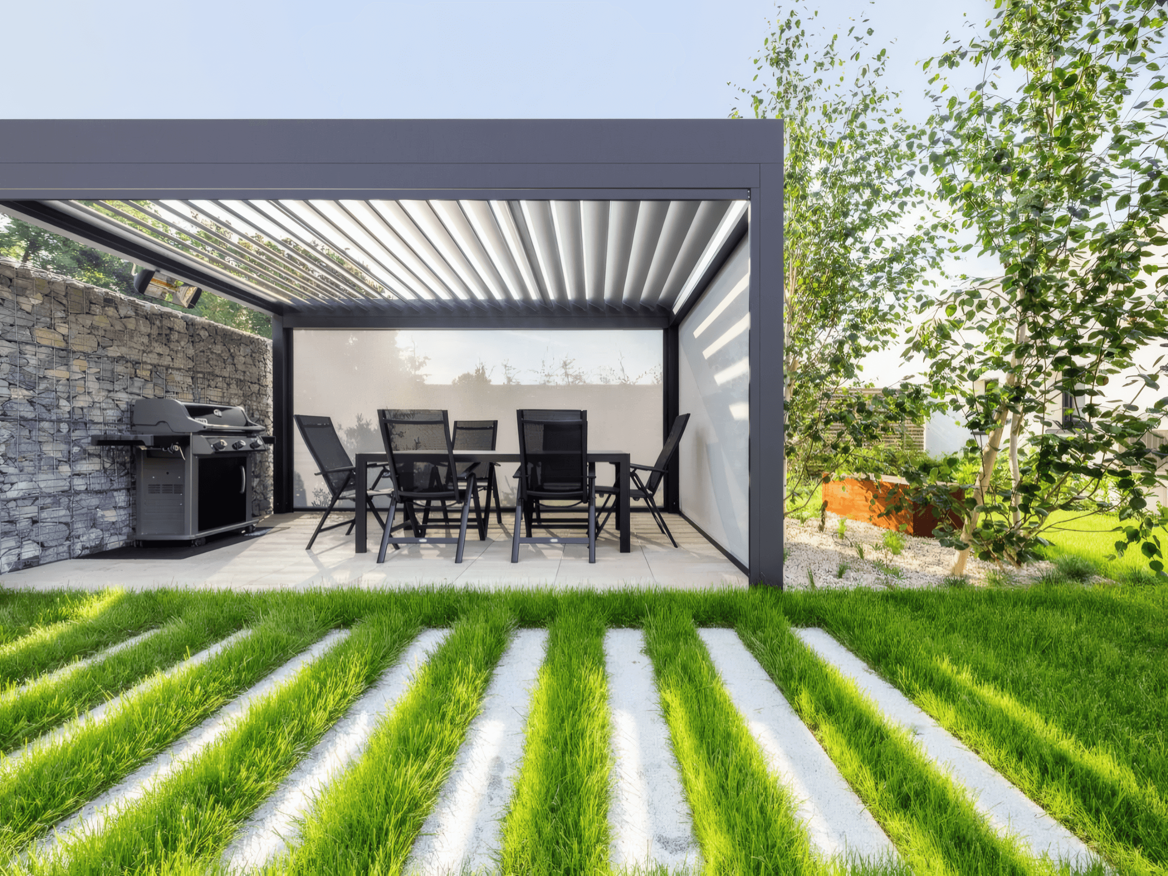Moderní hliníková pergola