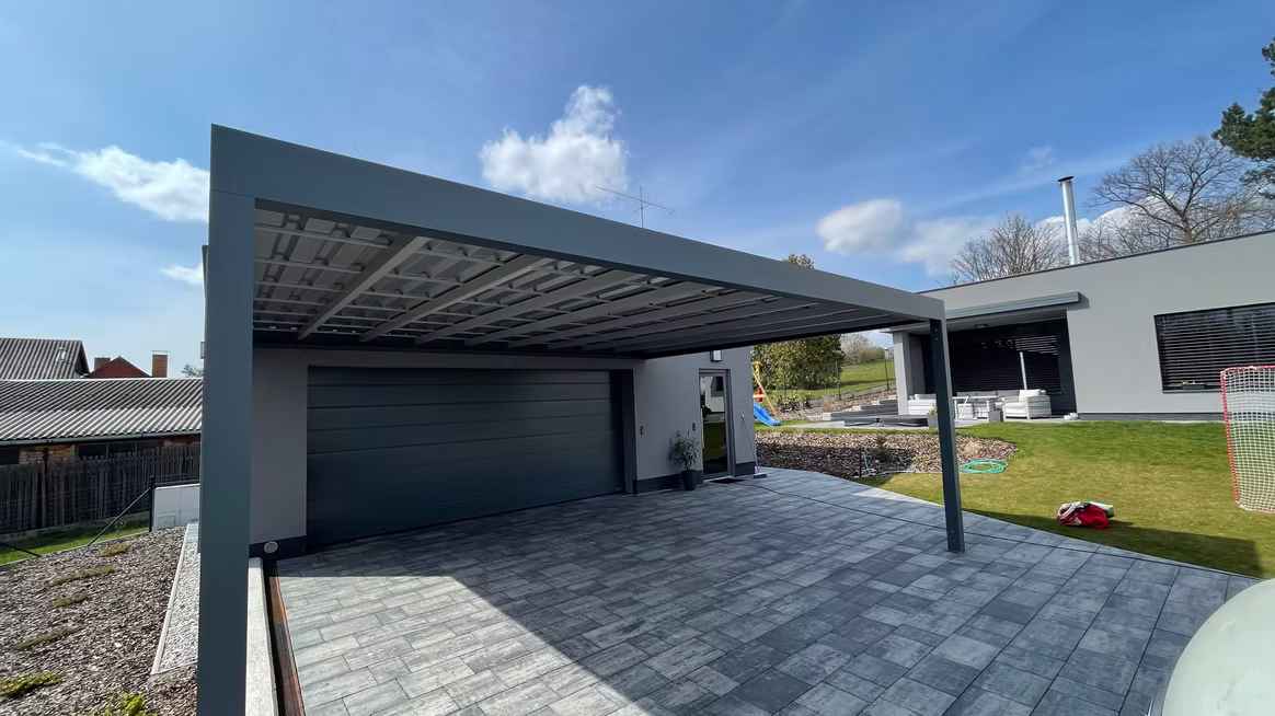 produktové foto hliníkového carportu 1