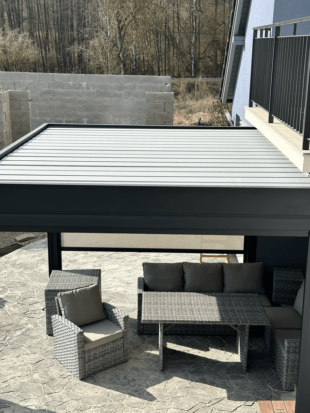 Realizace pergoly se screenovými roletami – 2