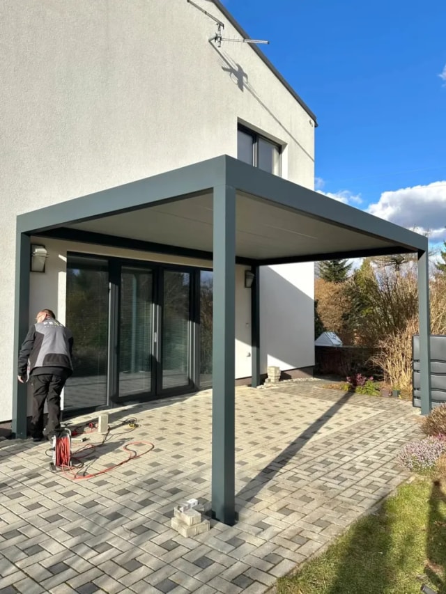 Realizace bioklimatické pergoly – detail 3