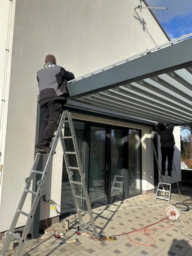 Realizace bioklimatické pergoly – detail 4