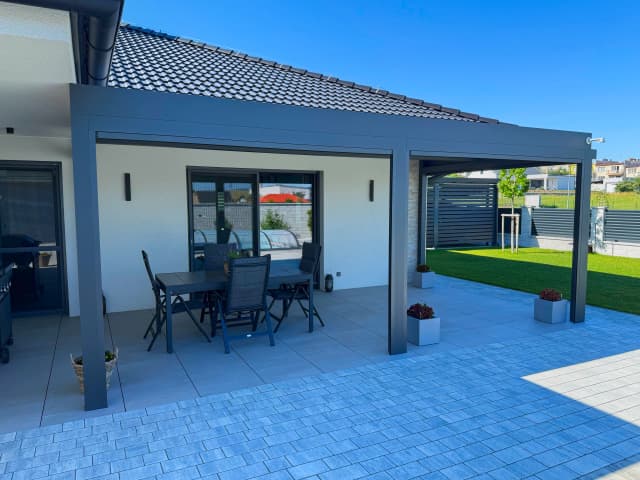 Bioklimatická pergola v Klatovech – detail konstrukce 1