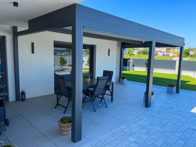 Bioklimatická pergola v Klatovech – detail konstrukce 2