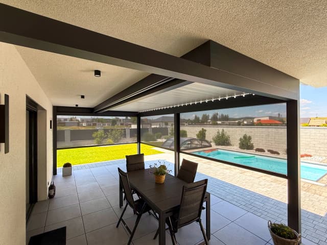 Bioklimatická pergola v Klatovech – detail posezení 2