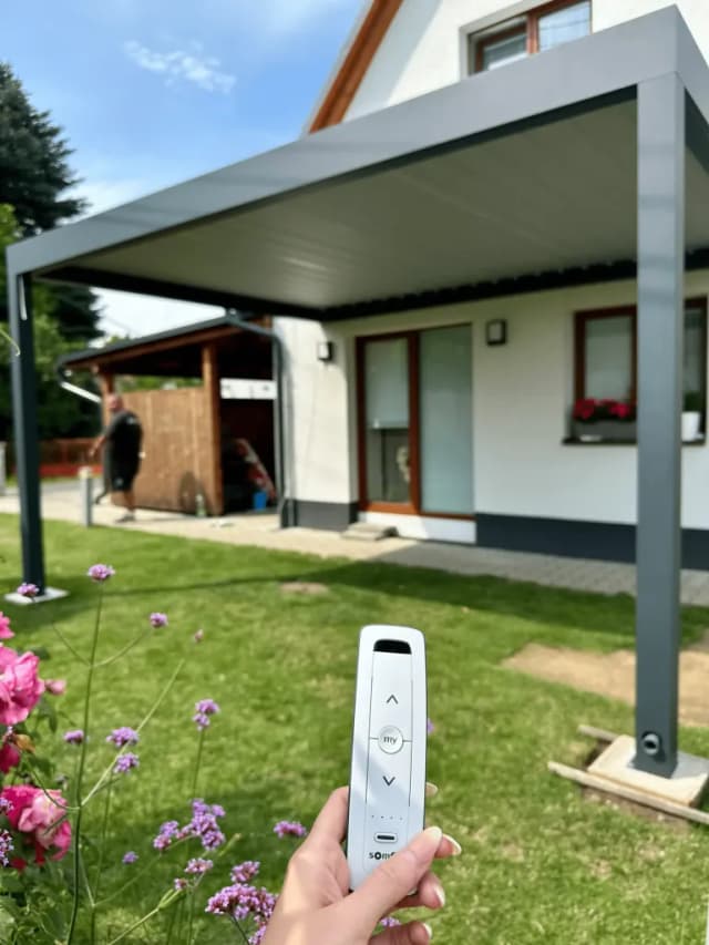 Realizace bioklimatické pergoly – detail 1