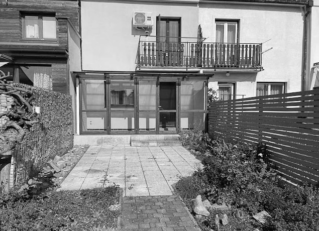 Renovace sezónní zimní zahrady - pohled 1